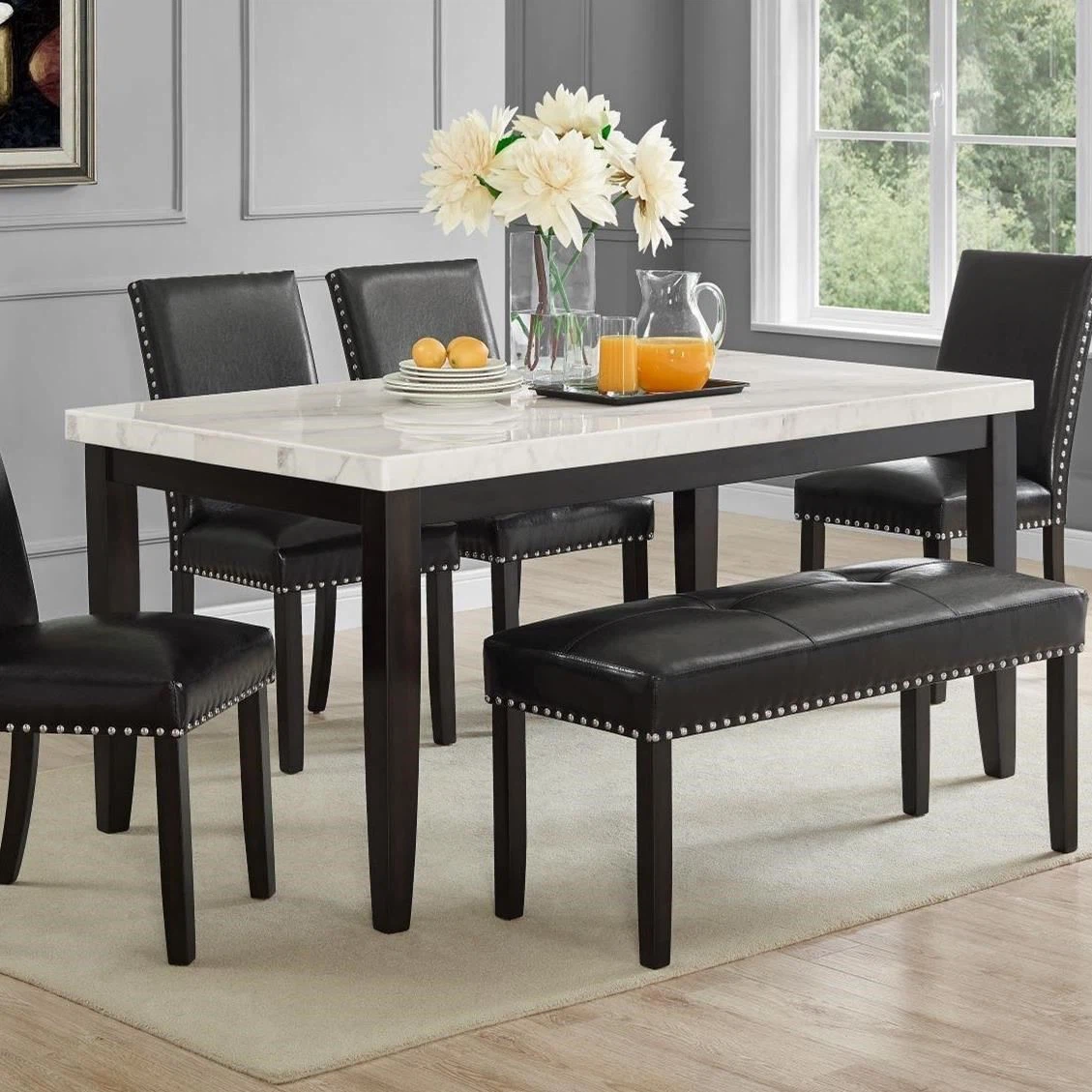 marble dining table