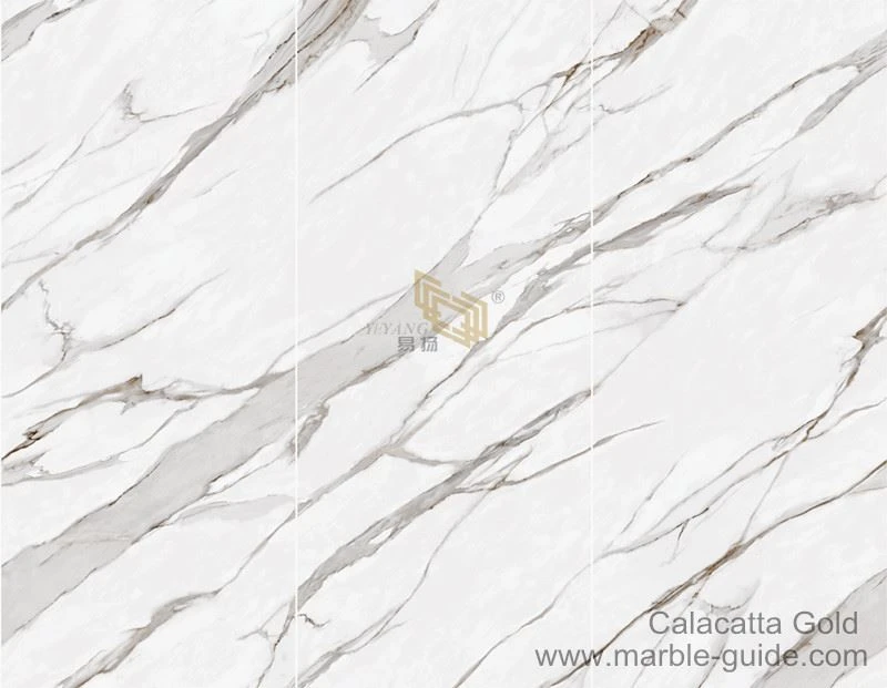 Calacatta gold matt vertical endmatch