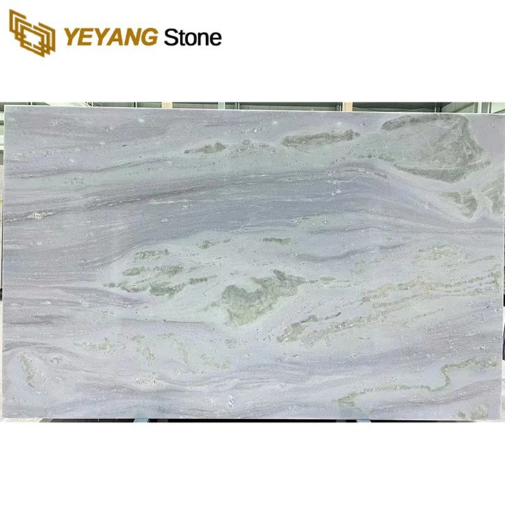 ब्लू क्रिस्टल मार्बल लक्ज़री मार्बल प्राकृतिक क्वार्टजाइट स्लैब