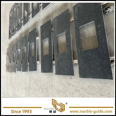 स्टील ग्रे ग्रेनाइट चमड़ायुक्त