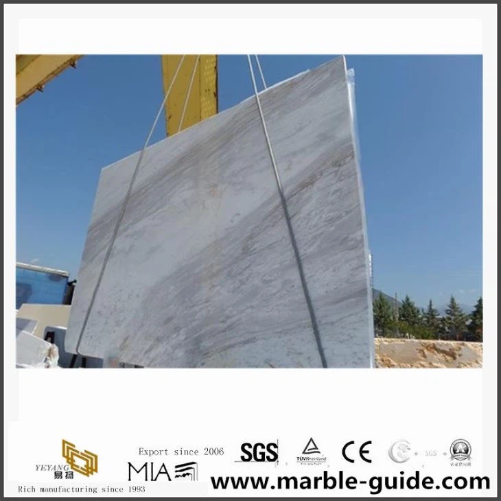 Luxury Volakas White Marble Stairs For Hall & Hotel Top Quality