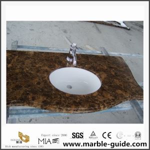 Emperador संगमरमर बाथरूम Countertops वैनिटी डिस्काउंट लागत के साथ सबसे ऊपर है
