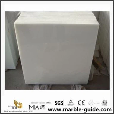 फ्लोइंग टाइल के लिए प्राकृतिक चीनी क्रिस्टल सफेद पत्थर संगमरमर