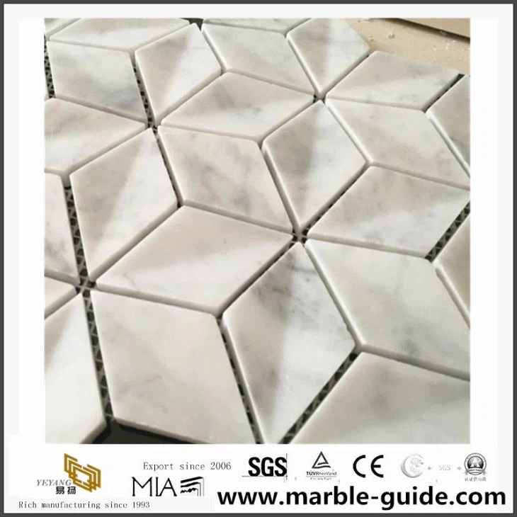 White Carrara Marble Mosaic For Interior Derocations Hot Selling Stone